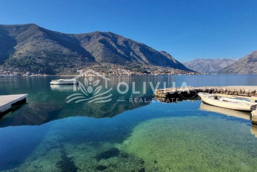 House on the first line of the Boka Kotor Bay in Dobrota, Montenegro