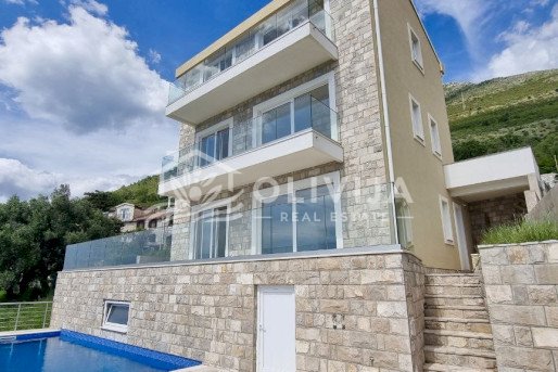 3-storey villa with sea view in Rezevici, Montenegro