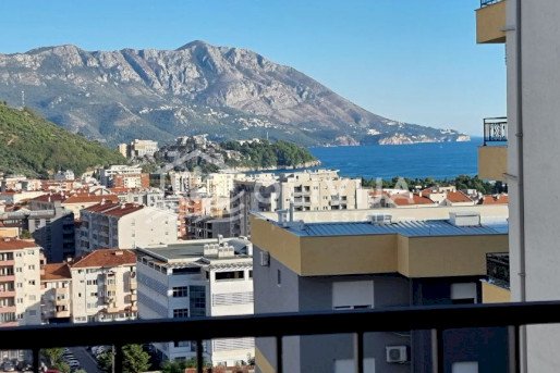 Apartment in a new building with a sea view in Budva, Montenegro